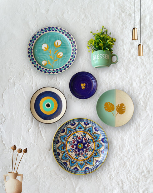 Evil Eye Home Decor | Wall Plate Art | Modern-Minimalistic Feel-Good Gift